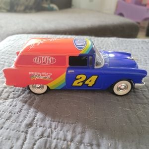 Jeff Gordon 1955 Chevy delivery Dupont racing champions 1:25 lockable coin bank